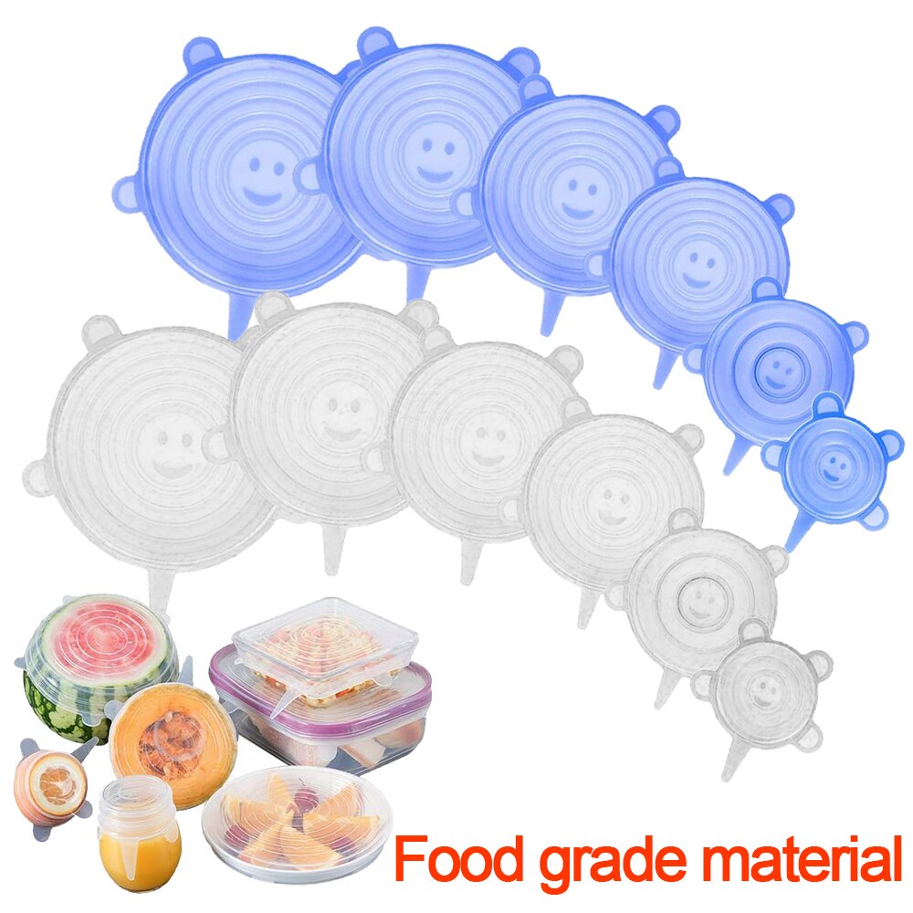 Silicone Food Lids 6/12 Pcs Set cookware-bowl-microwave