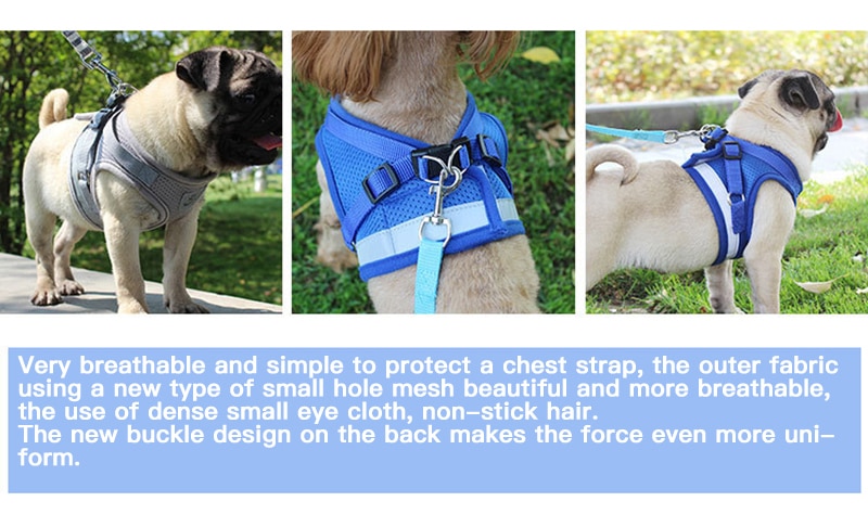 Pet's Adjustable Reflective Harness